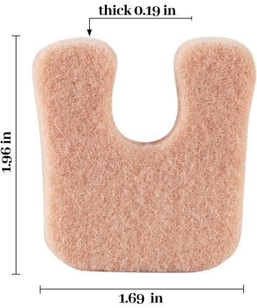 Windosier Felt Footbed Metatarsal Pad for Foot Pain Relief - Self-Adhesive Forefoot Pad for Men's and Women's Shoes (50 Pieces) - Buy Online on GoSupps.com