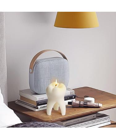 Zainpe Tooth Scented Candle - Milky Dental Room Decor | Vanilla Aromatherapy Soy Wax Candle for Dentists & Dental Gifts - Buy Online on GoSupps.com