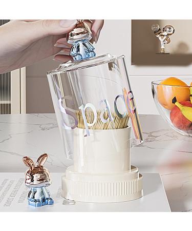 Buy Luofeng Cute Rabbits Cotton Pad Holder & Lipstick Organizer | Ideal Storage Box for Cosmetics Jewelry & Makeup - International Shipping Available - Buy Online on GoSupps.com