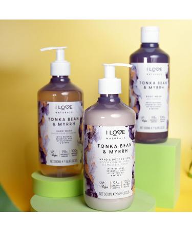I LOVE Naturals Tonka Bean and Myrrh Hand and Body Lotion - Moisturizing Body and Hand Cream for Dry Skin - Coconut Oil and Shea Butter - 2 pc - Buy Online on GoSupps.com