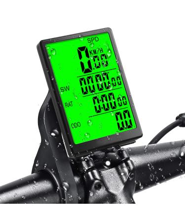 Bicycle computer wirelessly with 31 functions 3.0 inch multifunction bicycle speedometer IP65 waterproof bicycle tacho wireless automatic waking bicycle speedometer mileage meter bicycle axis children
