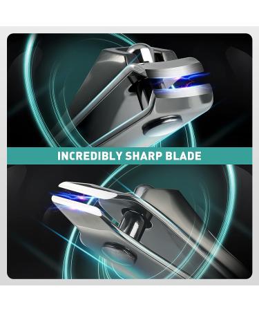 BEZOX Ultra Sharp Stainless Steel Nail Clipper Set for Thick and Ingrown Nails 2 PCS Cutter for Women and Men (Light Grey) - Buy Online on GoSupps.com