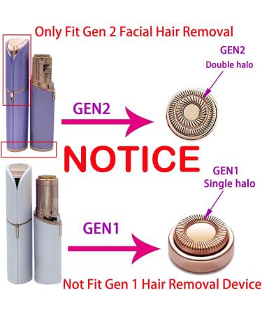 Nandaga Facial Hair Remover Replacement Heads for Women's Painless Flawless Hair Remover (Only Fit Gen 2) for Good Finishing and Well Touch 18K Rose Gold-Plated Blade Head With Cleaning Brush -Rose - Buy Online on GoSupps.com