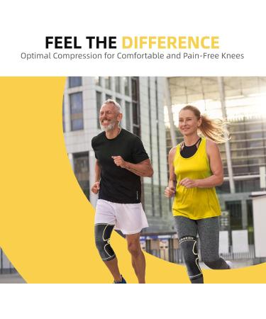 Buy Cambivo Knee Braces for Men & Women - Orthopedic Support for Meniscus Tear ACL & Arthritis | Ideal for Running Hiking & Sports - Black/Gray - Buy Online on GoSupps.com