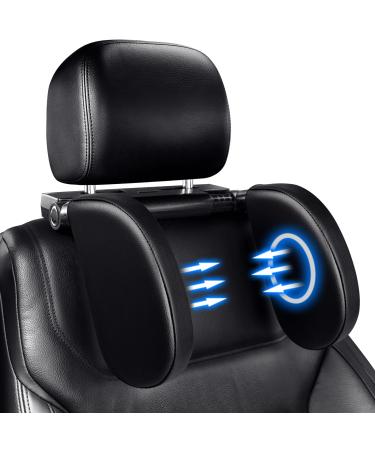 Aidodo headrest car seats headrest car children - neck pillow adjustable car headrest side headrests made of leather with telescopic rod and sliding bars clips black
