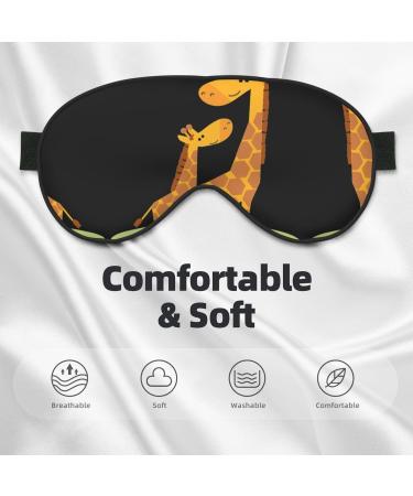 Giraffe Print Unisex Eye Mask | Soft Travel Comfort Shade for Yoga & Shift Work - Buy Online on GoSupps.com
