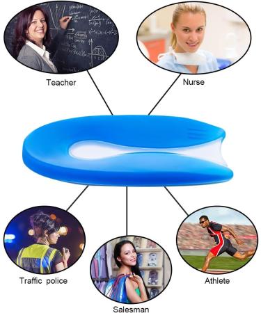 Silicone Plantar Fasciitis Heel Cushion - Instant Pain Relief - Toe Glow - Buy Online on GoSupps.com