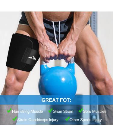 Supegear Adjustable Thigh Bandage - Support for Hip Pain Muscle Relief & Joint Comfort | Black - Ideal for Women - Buy Online on GoSupps.com