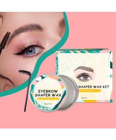 100g Eyebrow Wax - Transparent Brow Styling Soap | Clear Brow Angel with 5 Brushes for Natural Laminating Effect - Buy Online on GoSupps.com