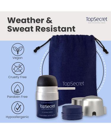 Top Secret Hair Thickening Fibers - Natural Hair Filler for Men & Women | Undetectable Sweat Resistant Medium Brown - Large Size - Buy Online on GoSupps.com