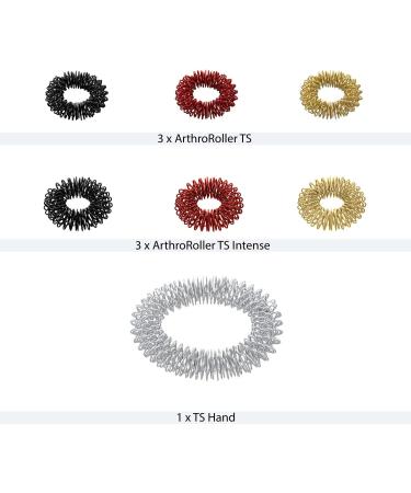 Yin Yang Massage Rings - Finger & Toe Massage Set | 7-Piece ArthroRoller Germany - Buy Online on GoSupps.com