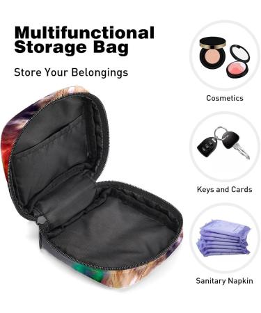 Women's Bonds Storage Pockets Stillpad Halter - Colorful Lion Portable Period Kit Bag | Feminine Product Bag for Women & Girls - Buy Online on GoSupps.com