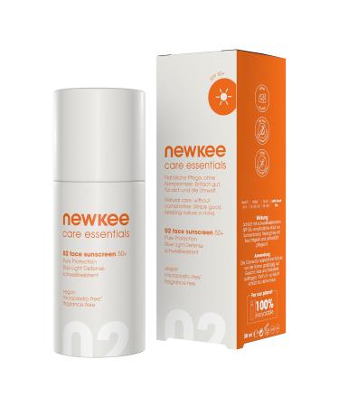 Newkee Face Sunscreen SPF 50+ | Instant Protection Vegan Formula - 30 ml | Best International Shipping - Buy Online on GoSupps.com