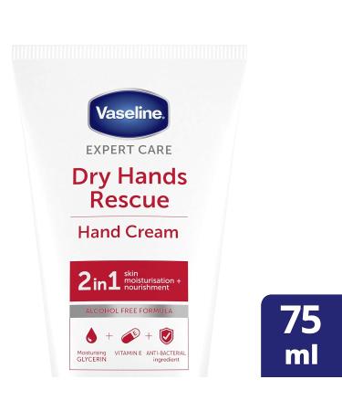 Buy Vaseline Hand Cream 2 in 1 - Antibacterial 75ml | Shop Internationally - Fast Shipping - Buy Online on GoSupps.com