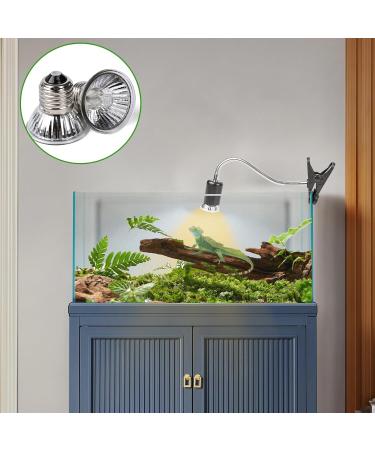Premium Wine Turtle Heat Lamp with UVA UVB Basking Spot Bulb 360 Swivel Clamp for Reptiles | Ideal for Turtles Snakes & Lizards - International Shipping Available! - Buy Online on GoSupps.com