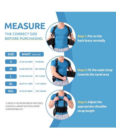 Lower Back Brace with Suspenders | Adjustable Back Support Belt for Men & Women | Heavy Lifting Pain Relief | Tool Bag Included - Size S - Buy Online on GoSupps.com