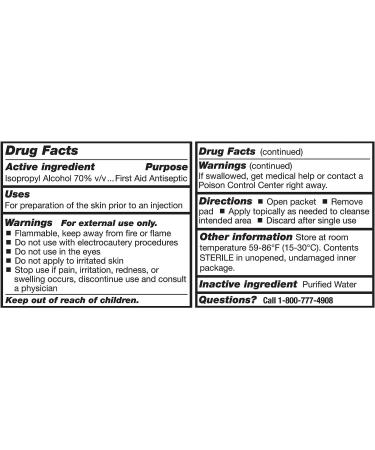 McKesson Alcohol Prep Pads - Sterile, Medium, 200 Count, 20 Packs - 4000 Total - Buy Online on GoSupps.com