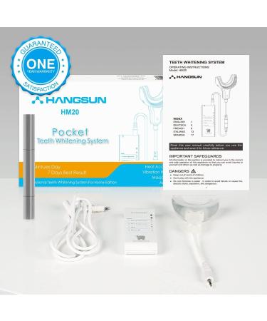 Hangsun Teeth Whitening Kit with Sonic Gel Pen and 20 Minutes Auto Timer - Professional Home Dental Care for Removing Stains from Coffee and Smoking - Buy Online on GoSupps.com