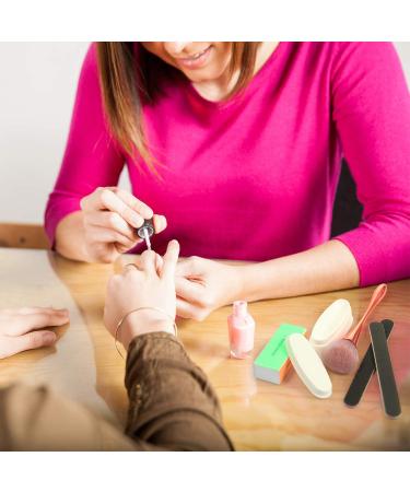 Dip Powder Nail Set with Tray, Brush, File & Buffer - 6 Pieces for DIY Nail Decoration - Buy Online on GoSupps.com