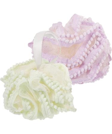 6 Pcs Flower Bath Balls - Exfoliating Mesh Sponge & Shower Scrubber for Travel | Soft Nylon Bath Towel & Back Washer Massage Brush - Buy Online on GoSupps.com