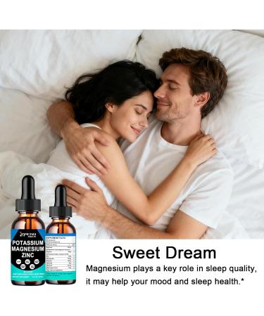 Potassium Magnesium Supplement Liquid Drops Plus Zinc Ashwagandha Bromelain and Vitamin D3 & B6 Support Vascular Bone Muscle & Nerve Health Non-GMO Vegan Magnesium Glycinate and Potassium - Buy Online on GoSupps.com