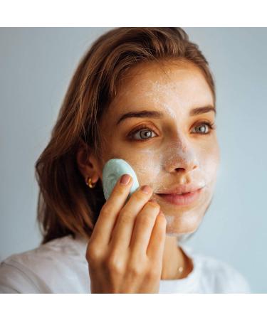 Foamy Solid Facial Cleanser for Dry Skin - Aloe Vera & Almond Milk 100% Vegan Plastic-Free 60g - Buy Online on GoSupps.com