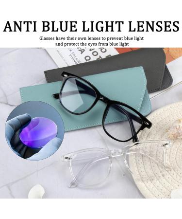 Buy 2 Anti-Blue Light Glasses for Men & Women - Foldable Blue Light Blocking for Reading & Gaming - Reduce Visual Fatigue & Block Device Radiation - Buy Online on GoSupps.com