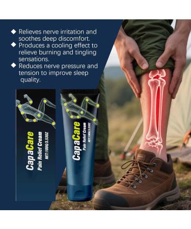 Original Capacare Neuropathy Relief Cream Neurosoothe Formula Nerve Cream Contains Capsaicin Arnica Menthol Msm and Glucosamine Suitable for Feet Hands Legs Muscles Joints and Waist 100g - Buy Online on GoSupps.com