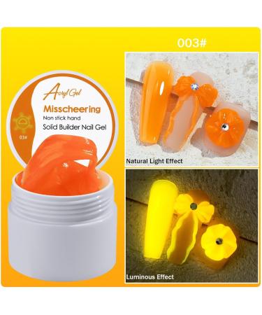  Youngwier Solid Builder Gel | 6 Colors Nail Tips Hard Gel - Non Sticky Modeling Gel Nail Extension Kit for Night Light Press on False Nails Solid Builder Gel Youngwier - Buy Online on GoSupps.com