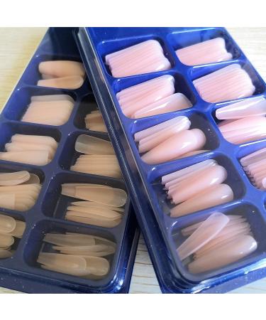 AddFavor 200pcs Long Ballerina Coffin Press On Nails with Chunky Glitter and Sticker Decals - Acrylic Fake Nails for Women and Teen Girls - Buy Online on GoSupps.com