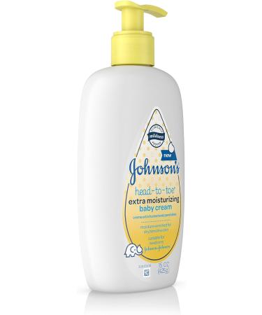 Buy Johnson's Head-to-Toe Extra Moisturizing Baby Cream 15 Oz - Safe & Gentle Skincare for Babies | Worldwide Shipping - Buy Online on GoSupps.com