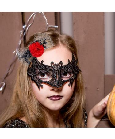 Halloween Hair Clips Skeleton Hand Halloween Barrettes Festival Hair Accessories Horror Headwear for Masquerade Parties Role Red - Buy Online on GoSupps.com