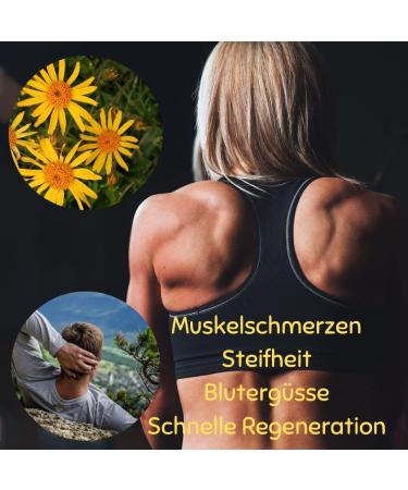  green idea green idea - Arnica Montana Herb Extract - Sports Massage - For Bruises and Sprains - Bruises - Hair Strengthening - Muscle Relaxation - Natural - With Menthol 100 ml - Buy Online on GoSupps.com