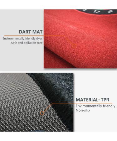 Morimoe 300x66cm Red Dart Mat with Throw/Toe Lines - Premium Quality - Buy Online on GoSupps.com