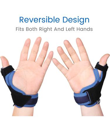 VELPEAU Thumb Support Brace - CMC Joint Thumb Spica Splint for Pain Relief & Arthritis - Medium Size | Left or Right Hand Immobilizer for Carpal Tunnel & Trigger Thumb - Wrist Strap Included - Buy Online on GoSupps.com