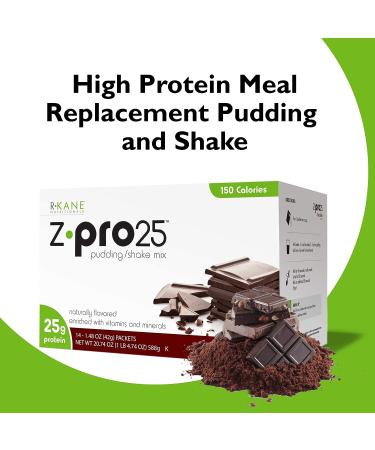R-Kane Z-Pro25 Chocolate Shake Mix - 25g Protein, Low Calorie Meal Replacement for Weight Loss - Kosher, 14 Packets - Buy Online on GoSupps.com
