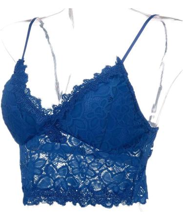 Shop Haiorziyou Sport BH for Big Breasts - Sexy Strappy Crop Top for Women & Teens - Boho Tank Bustier Neckholder - Plus Size XXL Blue - Buy Online on GoSupps.com