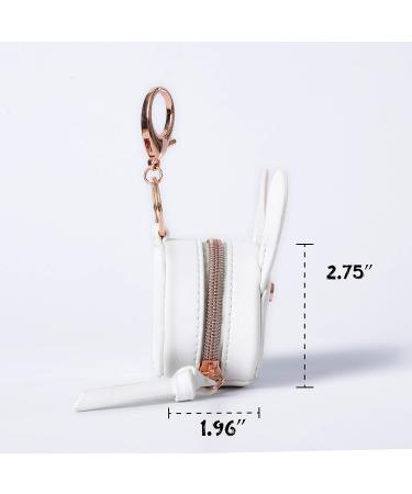 MOMINSIDE Pacifier Case Holder with Clip - Cute Rabbit Bag Charm - Holds 2 Pacifiers - White & Pink - Buy Online on GoSupps.com