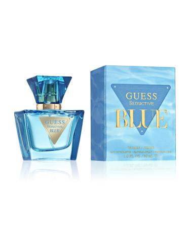 GUESS Seductive Blue Women/Femme Eau de Toilette Perfume Spray For Women 1.0 Fl. Oz. Patchouli 1 Fl Oz (Pack of 1)