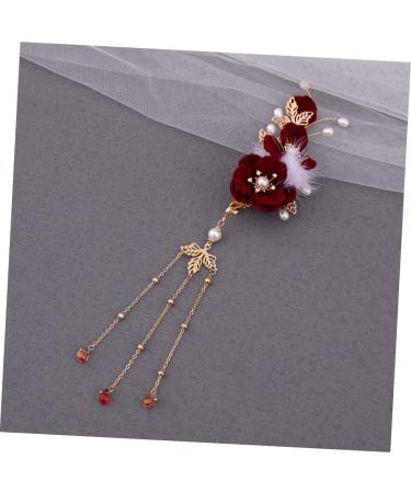 Beaupretty Plush Ball Hairpin antique ball clip barrettes for women clip for women ornaments for women flower headpiece for women Miss side clip classical Hanfu Hair Accessories - Buy Online on GoSupps.com