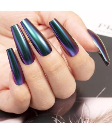 Chrome Nail Powder Nail Chrome Powders Chameleon Nail Glitter Pigment Nail Changing Mirror Metallic Nail Art Powders for DIY Nail Decoration Pigment Body Face Decoration Manicure Glitter Chrome 355C - Buy Online on GoSupps.com