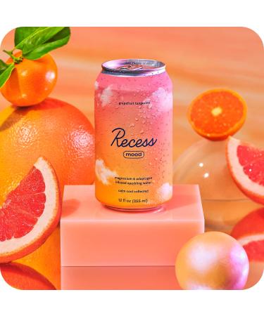 Recess Mood Magnesium & Adaptogen Drink Relaxation Beverage 12 Ounce (Grapefruit Tangerine 12 Pack) - Buy Online on GoSupps.com