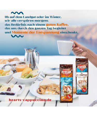 HEARTS Iced Coffee Caramel Powder for Summer Quick Brew Instant Milky Creamy 5 Count Makes 400 Cups 5 Count - Buy Online on GoSupps.com