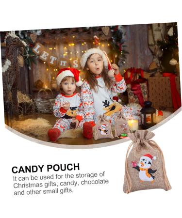 Gogogmee Holiday Bags 12pcs Christmas Drawstring Bag Christmas Cloth Bags Lovely Bags Convenient Bags Miss Portable - Buy Online on GoSupps.com