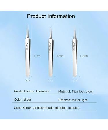 4 Pcs Pimple Blackhead Remover Tool Kit 4-in-1 Blackhead Comedone Acne Professional Stainless Pimples Comedone Extractor with Portable Case (Silver) - Buy Online on GoSupps.com