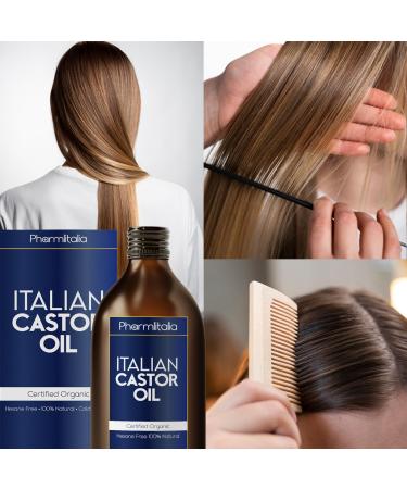 Pharmlitalia ITALIAN Castor Oil for Hair Growth - Golden - 500 ml - Buy Online on GoSupps.com