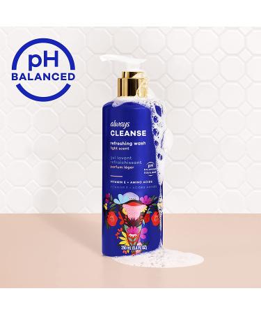 Always Cleanse Feminine Intimate Wash for Women - pH Balanced, Lightly Scented, Gynecologist Tested - 16.8 Fl Oz (2 Bottles) - Buy Online on GoSupps.com