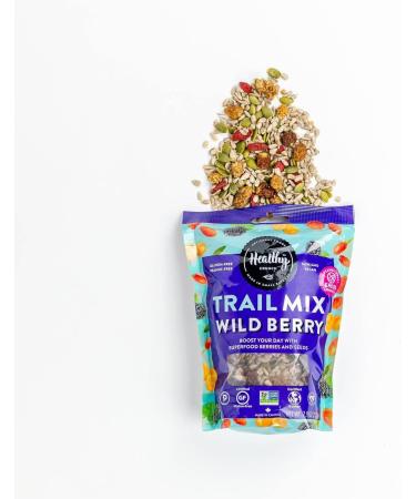 Healthy Crunch Fruit & Seed Mix - Wild Berry - 6 Units x 225g - High Protein Mix Nuts & Seeds - Protein Snacks for Adults - Organic Snack Mix - Healthy School Snacks Bulk - Nut Mix - Eating Healthy - Buy Online on GoSupps.com
