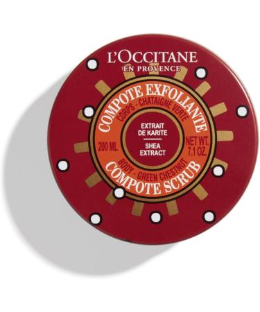 L'OCCITANE Shea Chestnut Compote Scrub 200ml | Enriched with Shea Butter and Chestnut | Gentle Body Scrub for All Skin Types - Buy Online on GoSupps.com