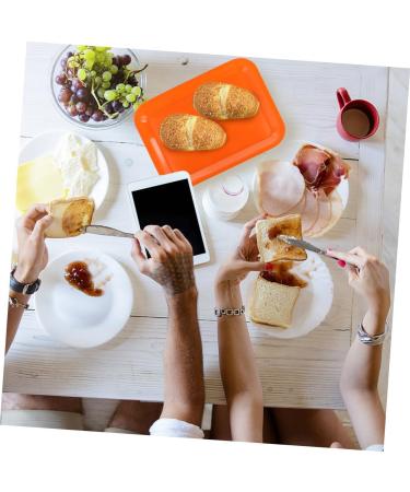 LABRIMP Snack Serving Dish 1pc Tray Wedding Decor Cake Stand Appetizer Plates Outdoor Decor Fruit Plate Breakfast Dessert Plate 38.5X28.5X2CM Orange - Buy Online on GoSupps.com